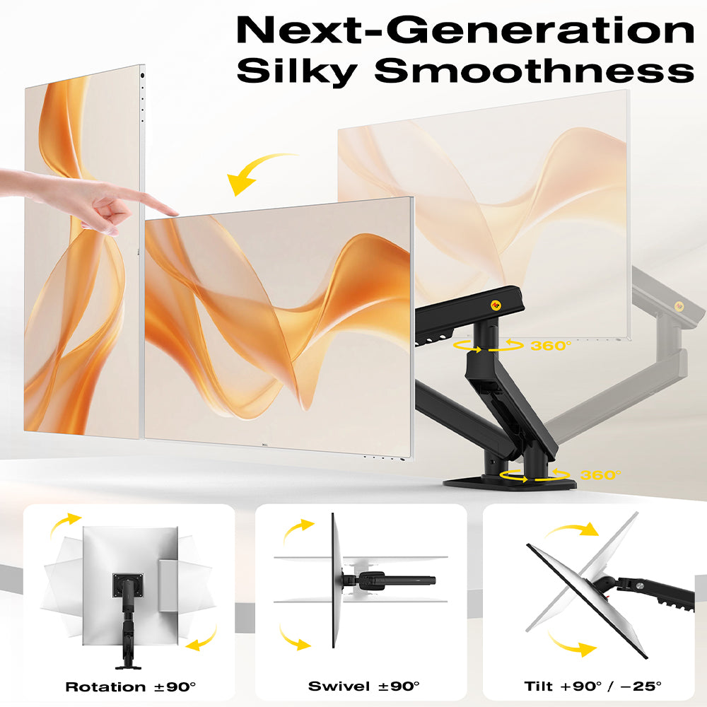 NB A5C 17-32 Inch Dual Arm Full Motion 