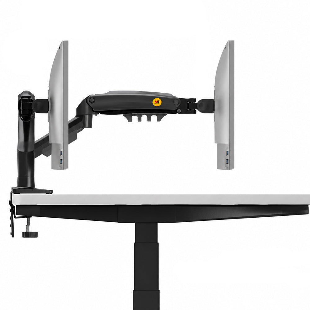 NB D5D 17-27 Inch Dual Arm Full Motion TV Stand