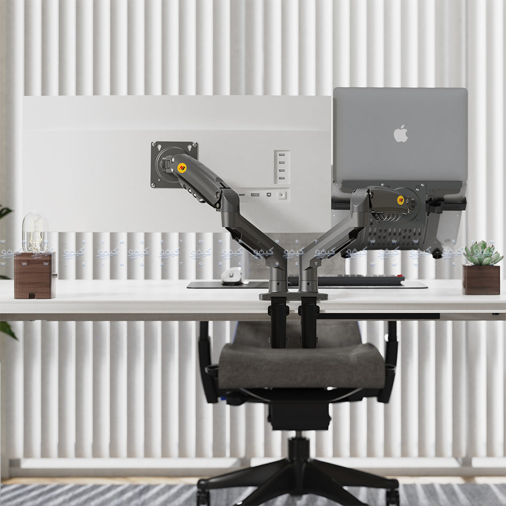 حامل تلفزيون ان بي ثنائي الذراع F160-FP