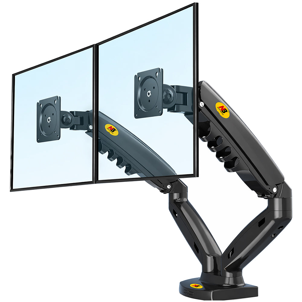 NB F160 17-27 Inch Dual Arm Full Motion TV Stand