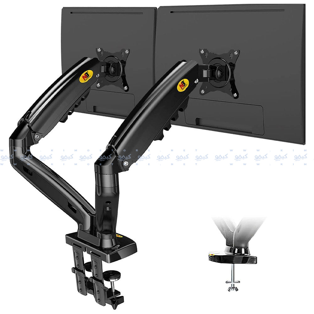 حامل تلفزيون ان بي ثنائي الذراع متحرك 17-27 بوصة F160
