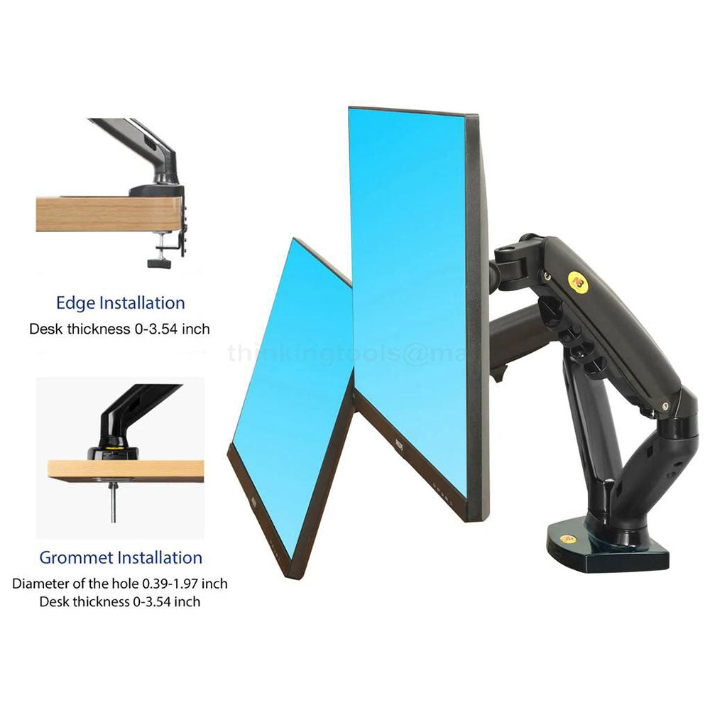 NB F160 17-32 Inch Dual Arm Full Motion TV Stand