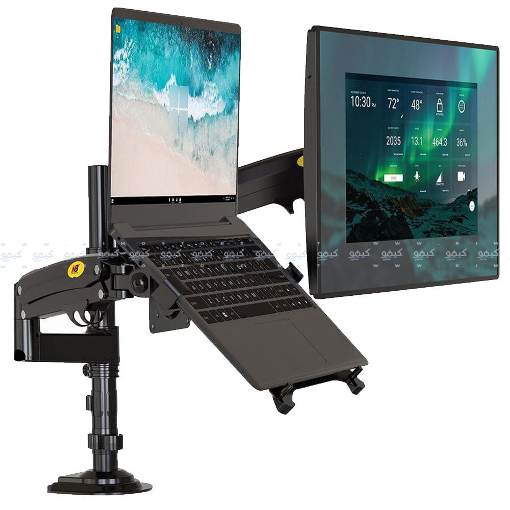 حامل شاشة و لاب توب إن بي 22-32 بوصة متحرك H180-FP