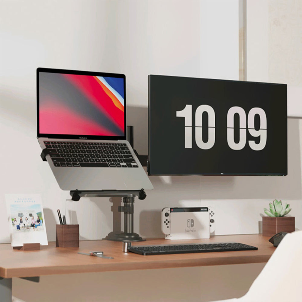 حامل شاشة و لاب توب إن بي 22-32 بوصة متحرك H180-FP