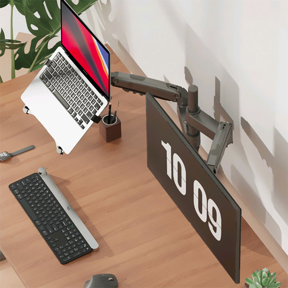 حامل شاشة و لاب توب إن بي 22-32 بوصة متحرك H180-FP