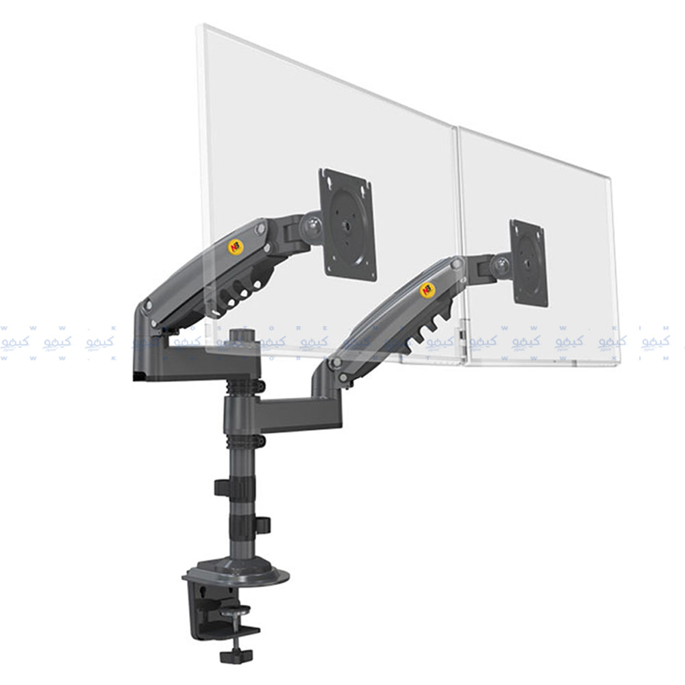 NB H180 17-27 Inch Dual Arm Full Motion TV Stand