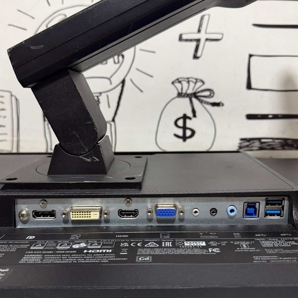 شاشة ان اي سي E271F مسطحة 27 بوصة IPS LED FHD HDMI بدون إطار (استعمال خارج)