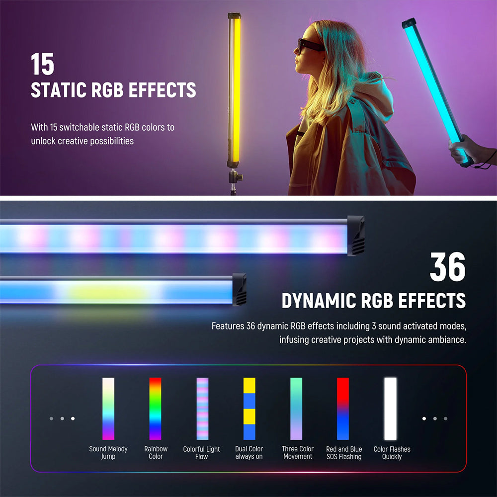 عصا إضاءة LED  نيوير SL50 Basics RGB 