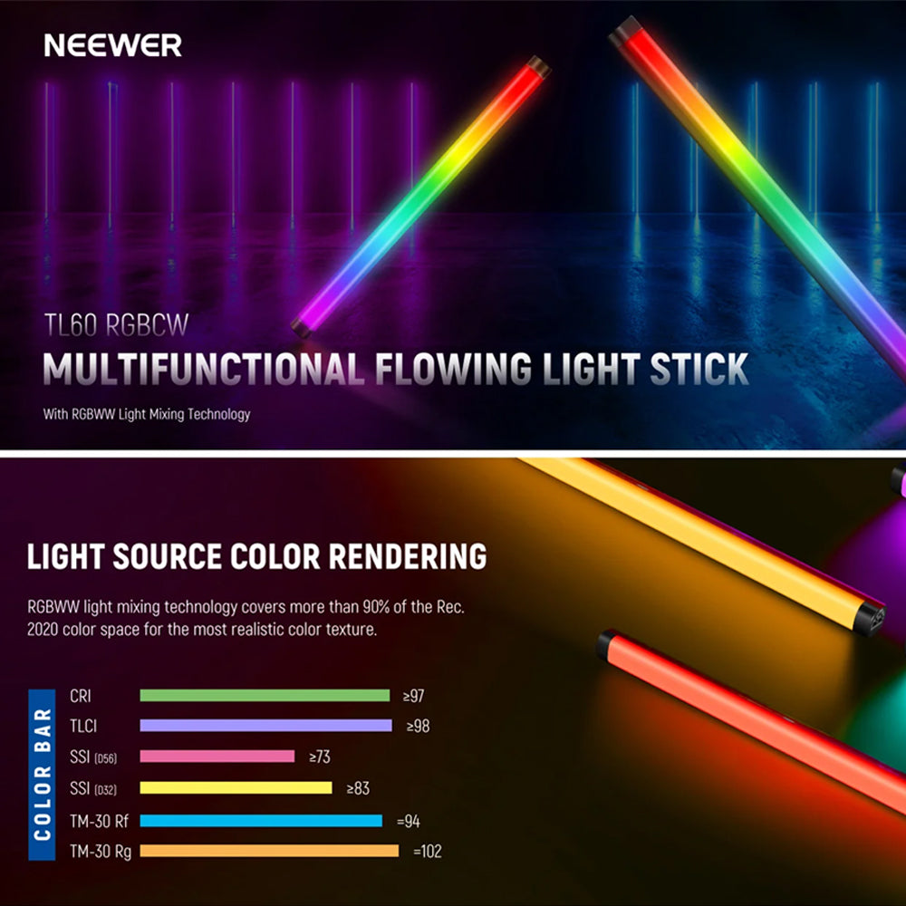 عصا إضاءة LED نيوير TL60 