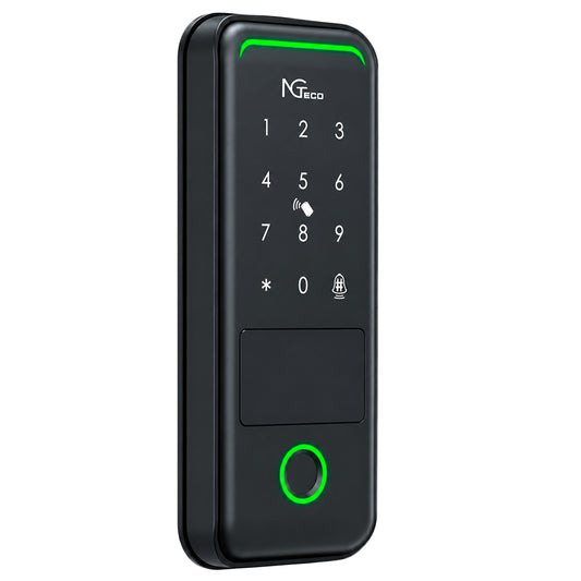 Ngteco SL01-U530N Fingerprint Smart Rim Door Lock - Black