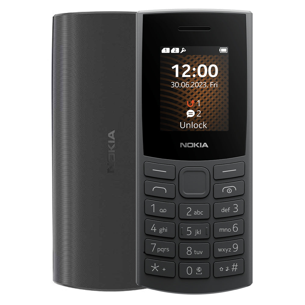 Nokia 106 (2023) Dual SIM (FM / 1.8 Inch / 2G) - Charcoal