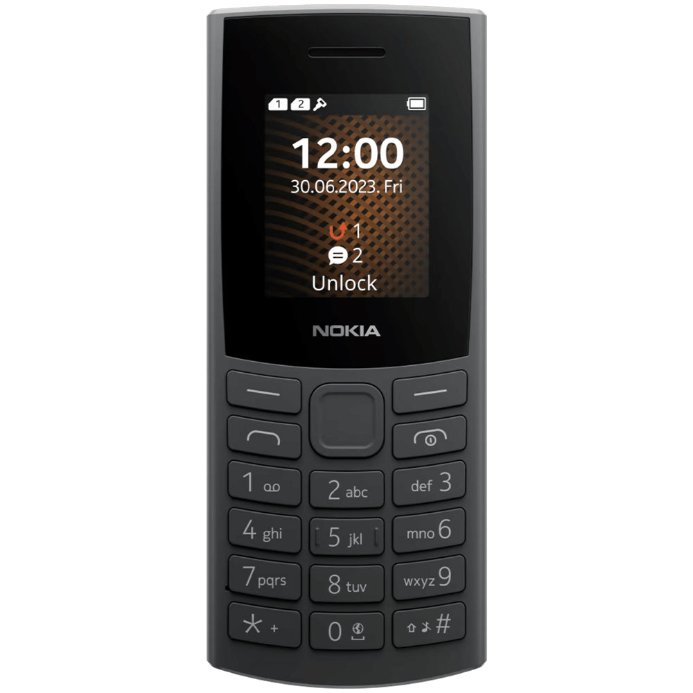 Nokia 106 (2023) Dual SIM (FM / 1.8 Inch / 2G) - Charcoal