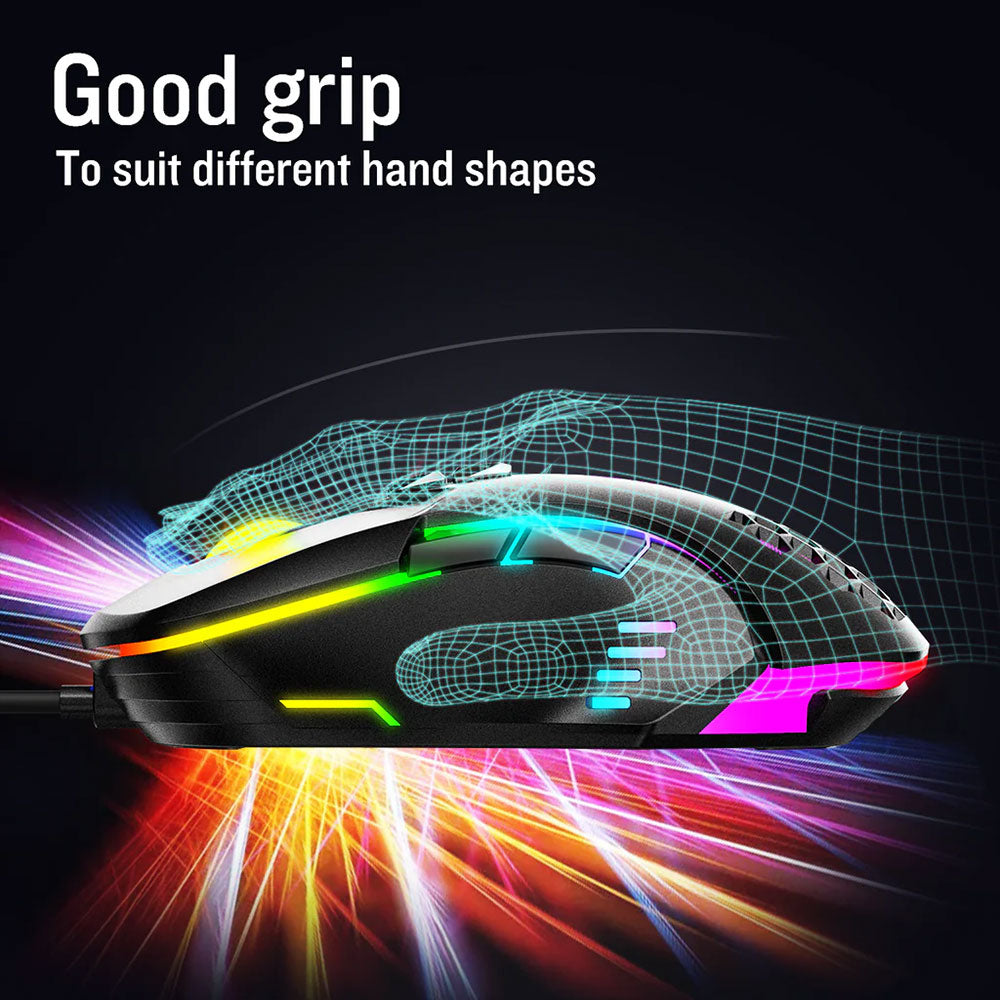 Onikuma CW902 Wired RGB Gaming Mouse 3600Dpi