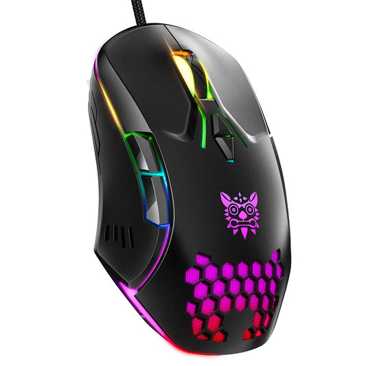 ماوس اونيكوما سلكي RGB جيمنج 3600 نقطة في البوصة CW902 - أسود