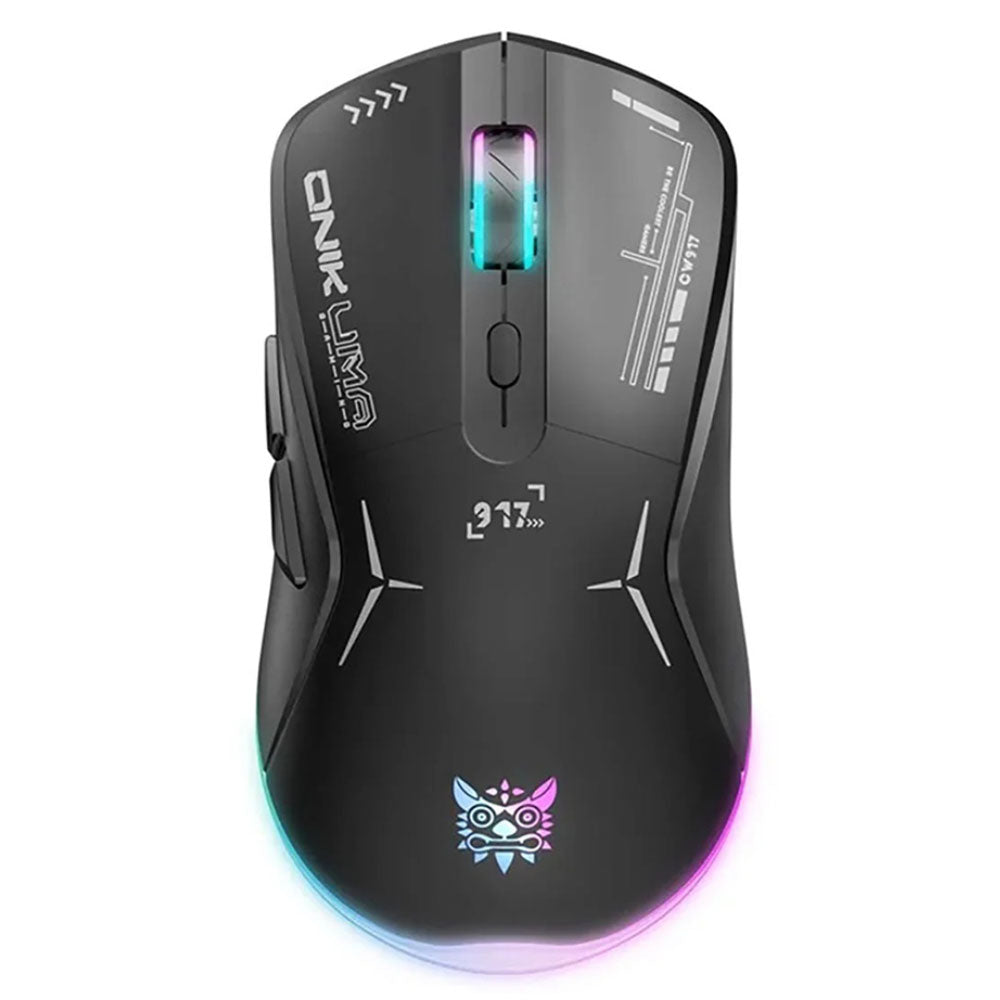 ماوس اونيكوما لاسلكي وسلكي ثنائي الوضع RGB جيمنج 4800 نقطة في البوصة CW917 

