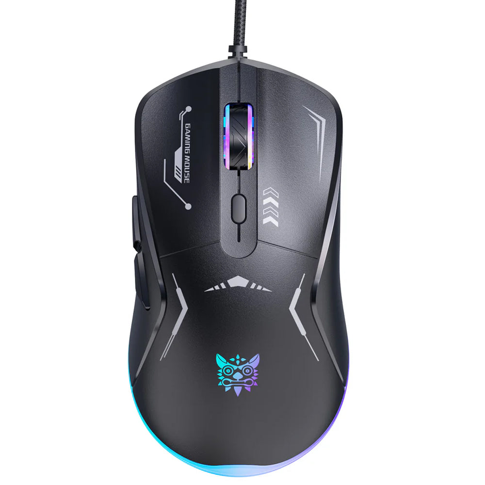 Onikuma CW917 Wired RGB Gaming Mouse 3600Dpi - Black