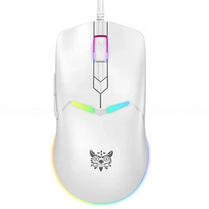 Onikuma CW929 Wired RGB Gaming Mouse 6400Dpi - White