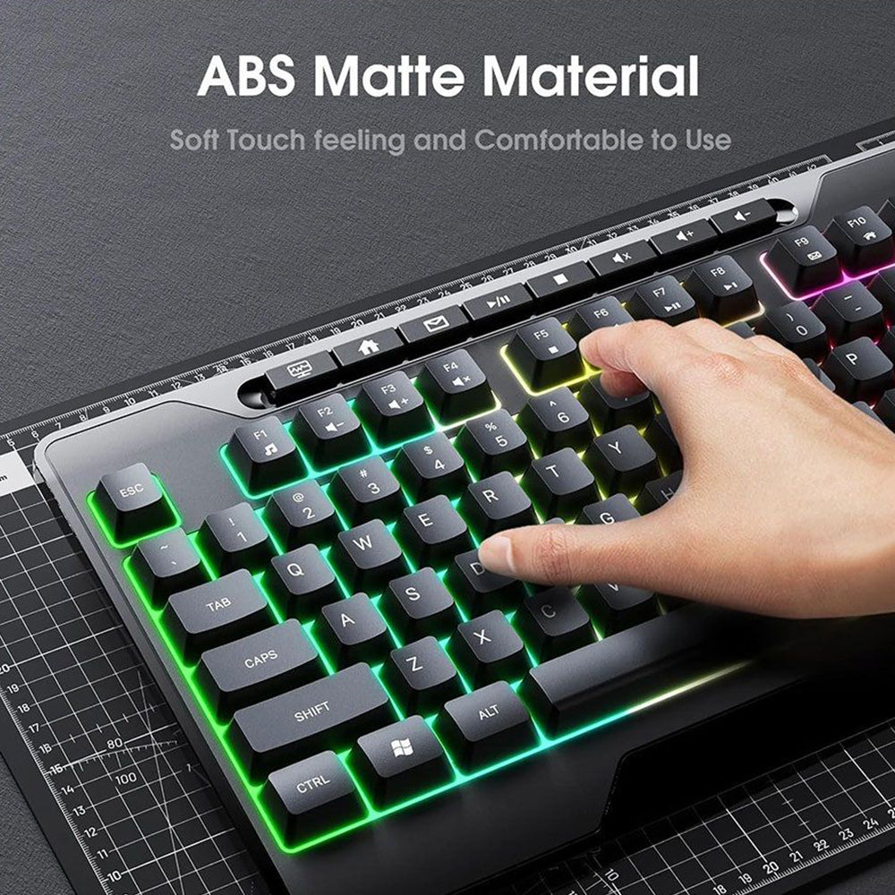 كيبورد اونيكوما سلكى RGB جيمنج إنجليزى 