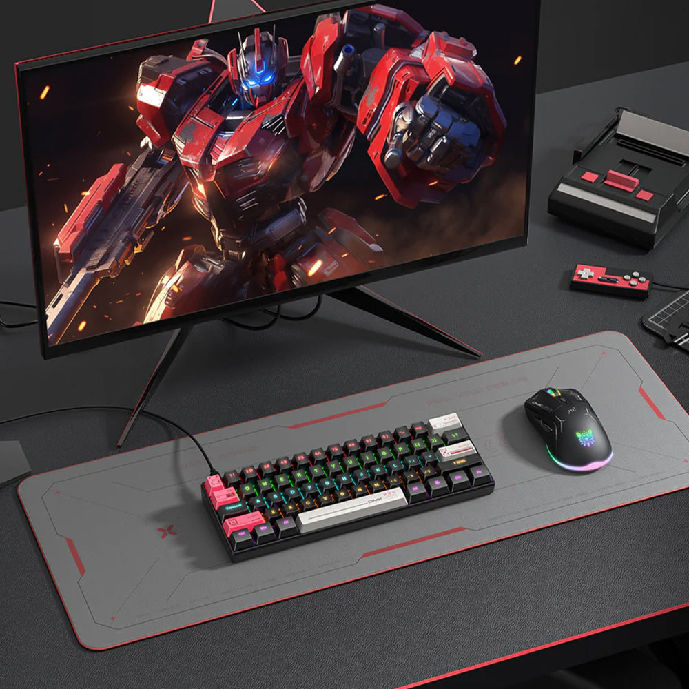 Onikuma G55 Brown Switch Wired RGB Gaming Keyboard English - Black