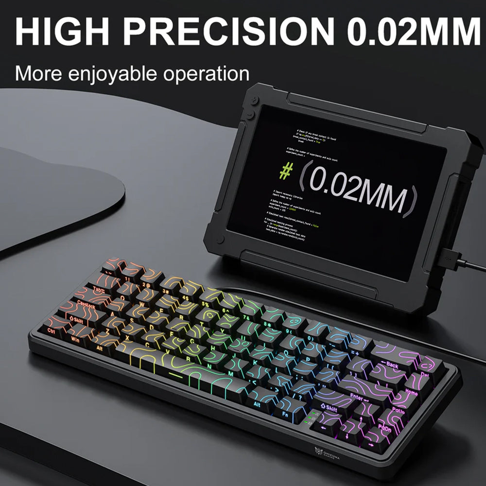 Onikuma G67 Magnetic Switch Wired RGB Gaming Keyboard English - Black