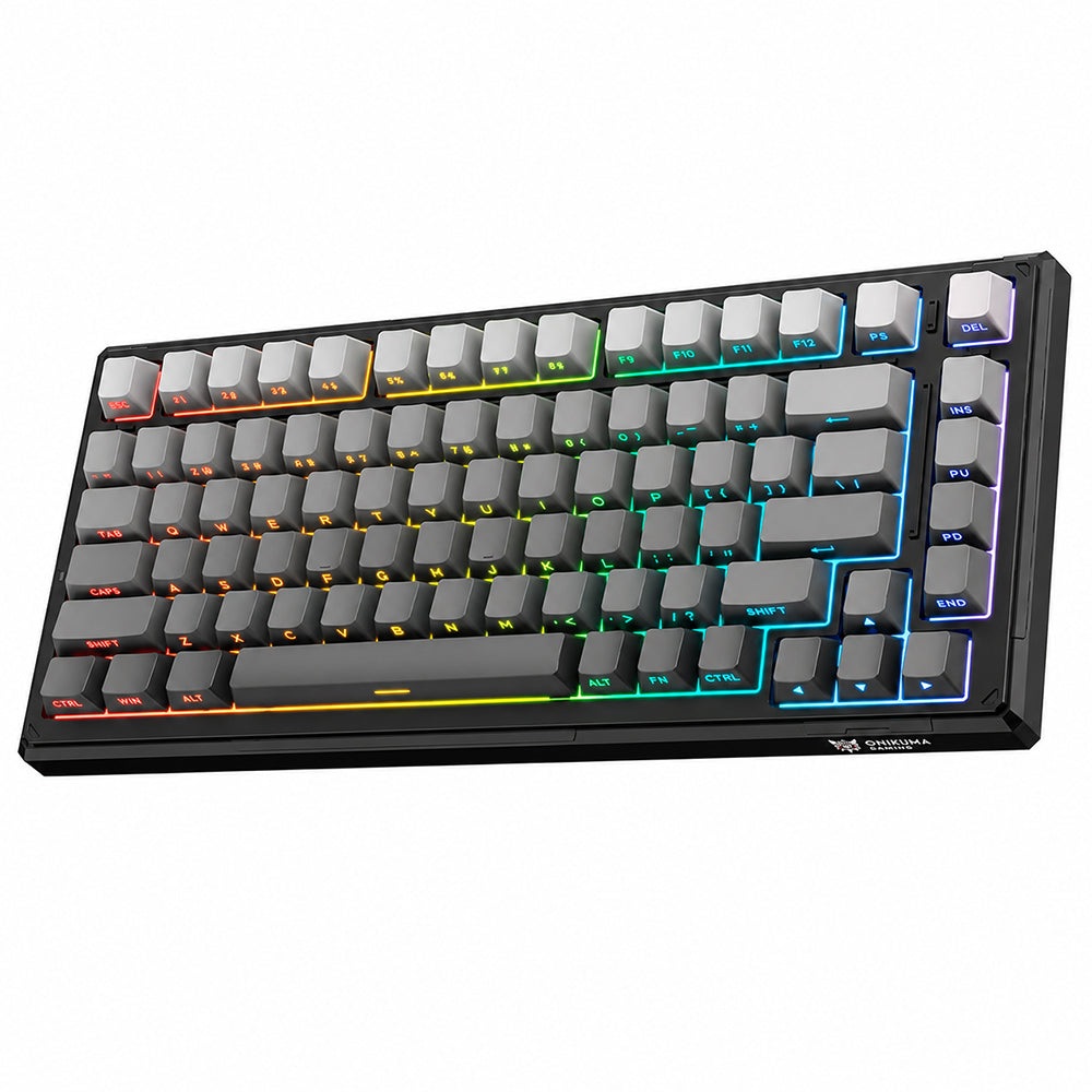 Onikuma G83 Triple Mode Bluetooth Wireless & Wired RGB Gaming Keyboard English 