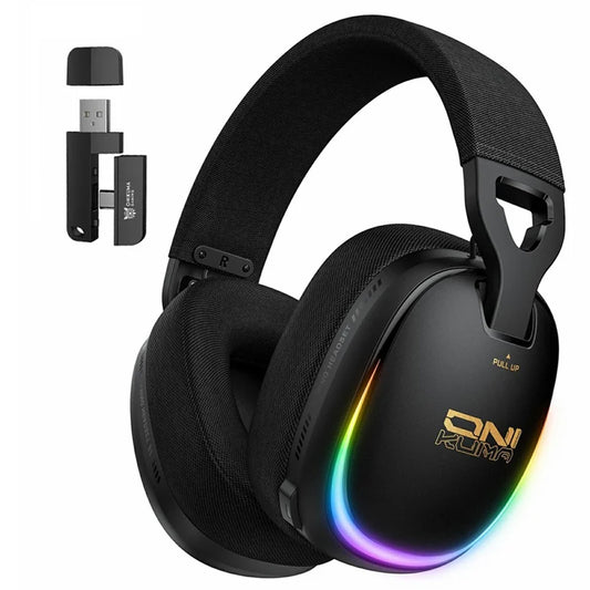 Onikuma GT805 Quad Mode Bluetooth Wireless & Wired Gaming Headset - Black