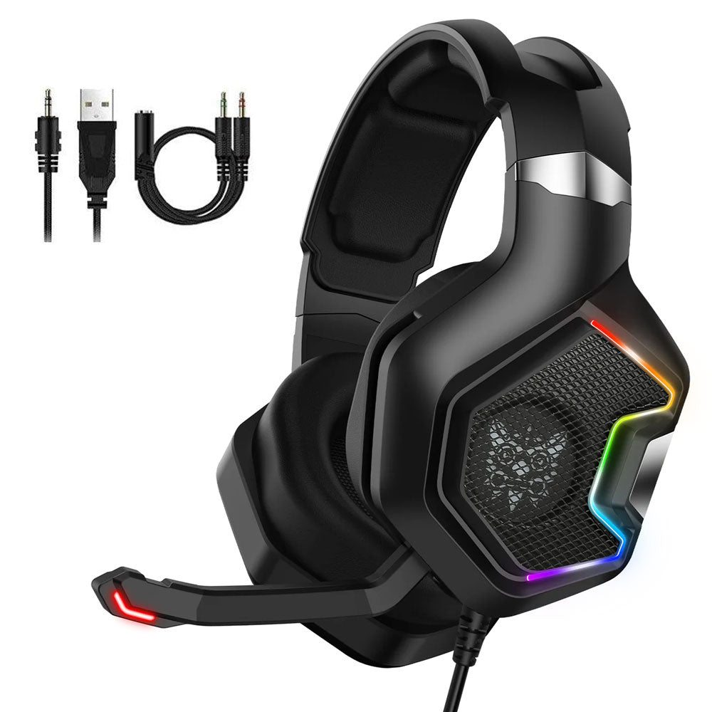 Onikuma K10 Pro RGB Gaming Headset 7.1 Surround Sound - Black