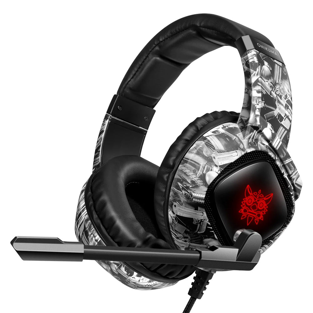 Onikuma K19 RGB Gaming Headset - Camouflage Gray