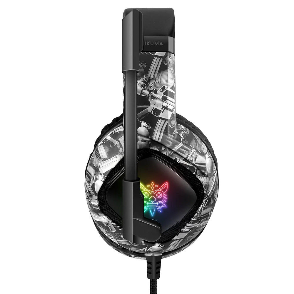 Onikuma K19 RGB Gaming Headset - Camouflage Gray