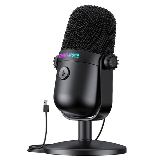ميكروفون اونيكوما سلكي RGB جيمنج M830 Condenser - اسود