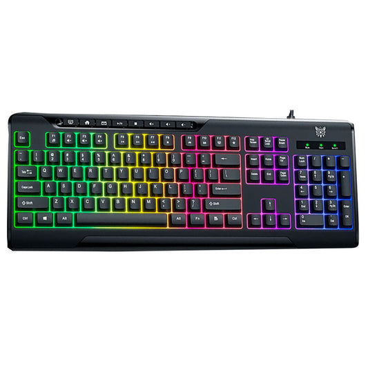 Onikuma TZ5008 5in1 Wired RGB Gaming Keyboard + Mouse + Mouse Pad + Headset + Stand Combo English - Black