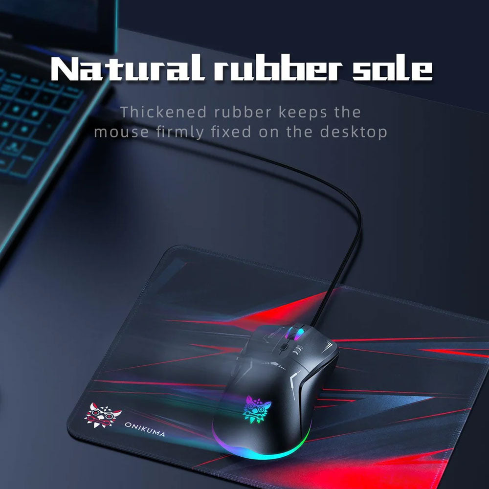 Onikuma TZ5008 5in1 Wired RGB Gaming  Mouse + Mouse Pad 
