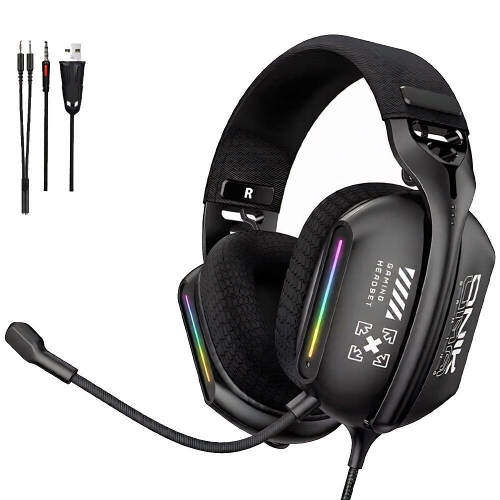 Onikuma X12 RGB Gaming Headset - Black
