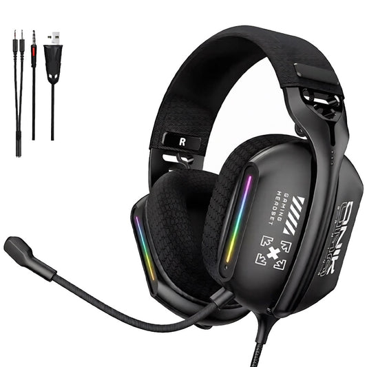 Onikuma X12 RGB Gaming Headset - Black