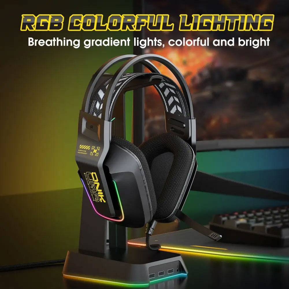 سماعة رأس اونيكوما RGB جيمنج 