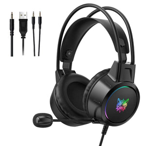 سماعة رأس اونيكوما RGB جيمنج X15 Pro - أسود