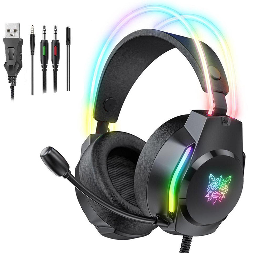 Onikuma X26 RGB Gaming Headset - Black