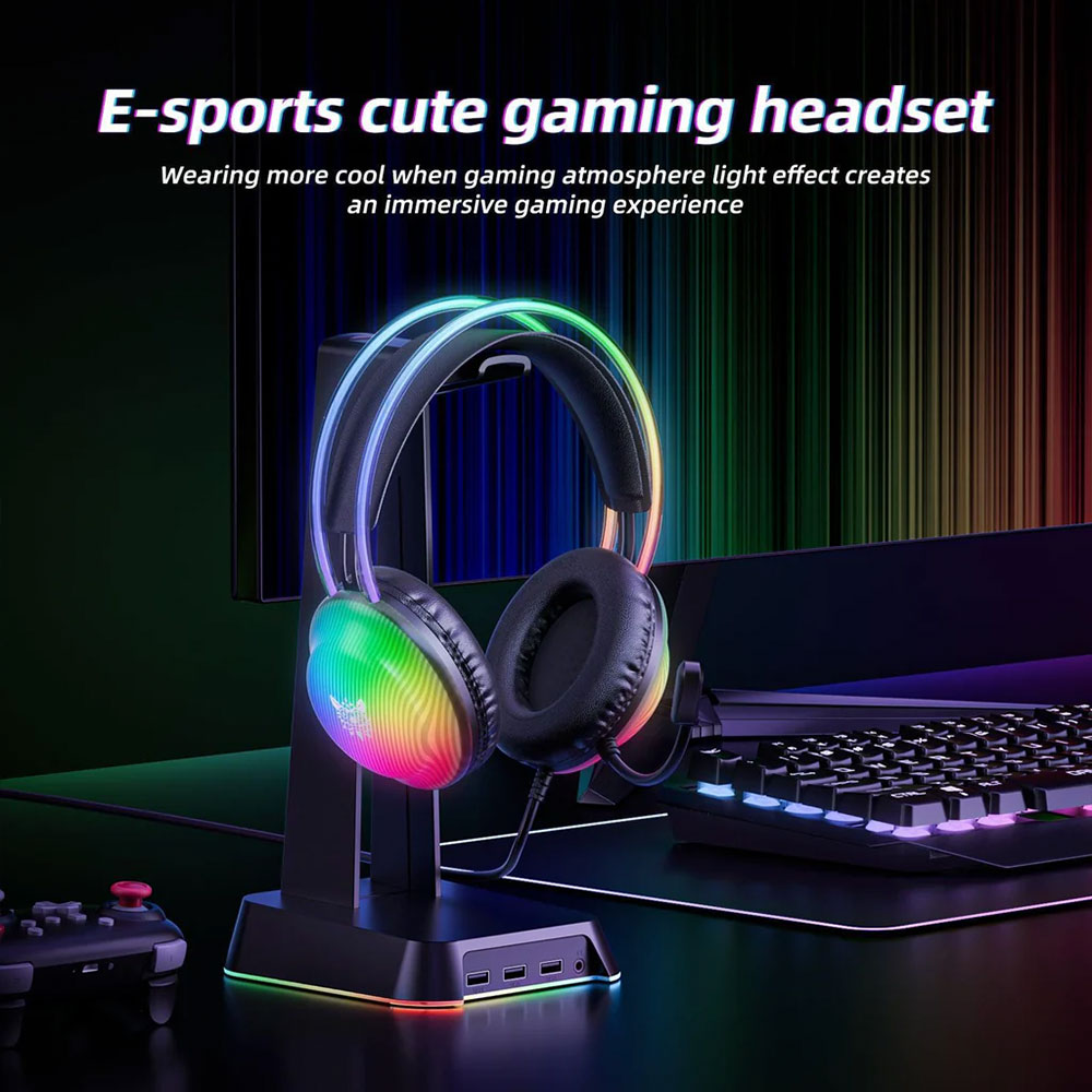 Onikuma X29 RGB Gaming Headset - Black