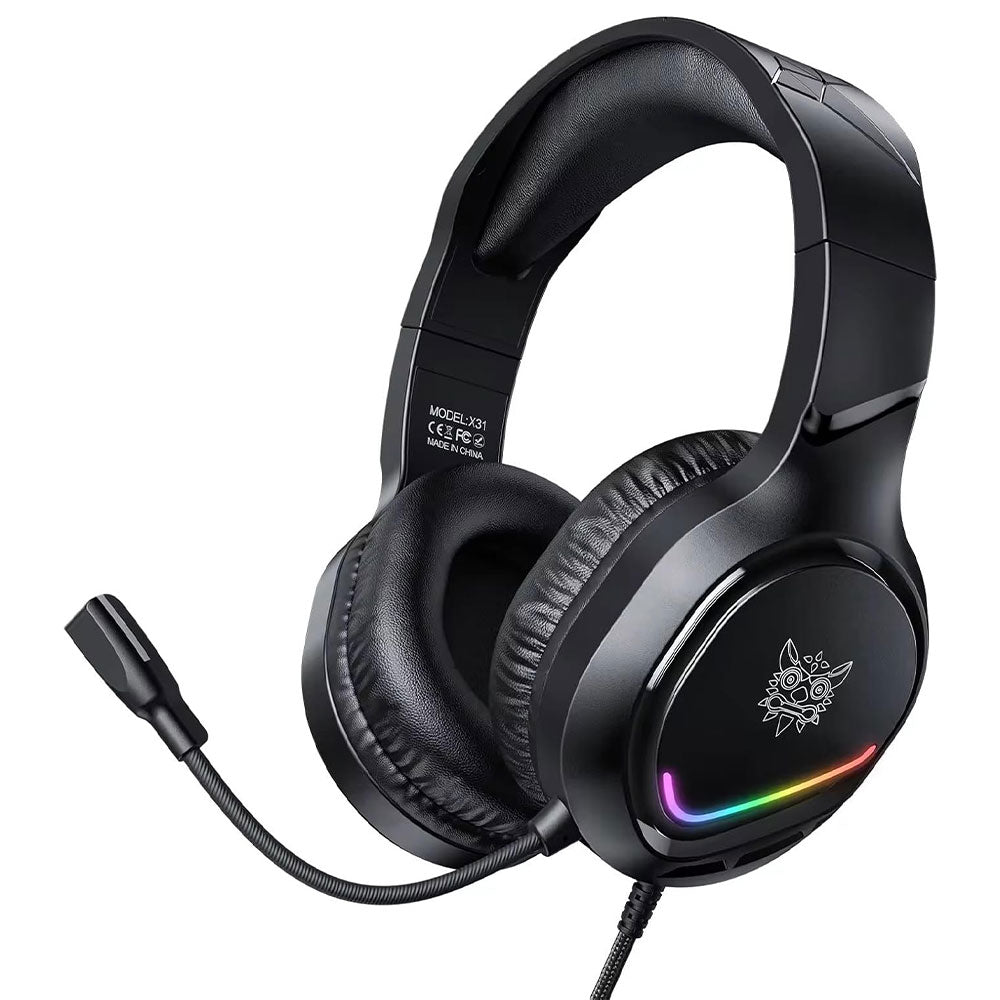 سماعة رأس اونيكوما RGB جيمنج X31 - أسود