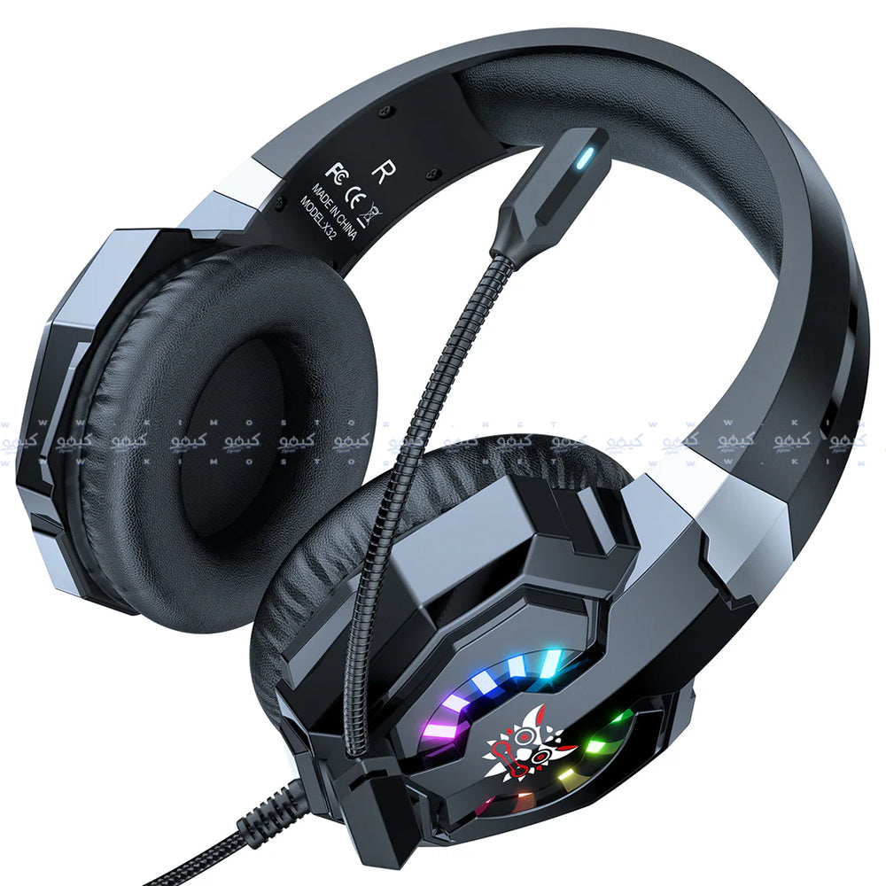 Onikuma X32 RGB Gaming Headset - Black