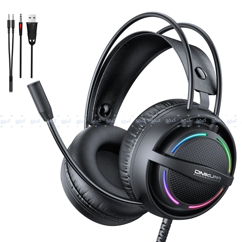 Onikuma X88 RGB Gaming Headset - Black