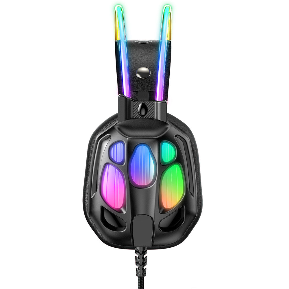 سماعة رأس اونيكوما RGB جيمنج X89 - أسود