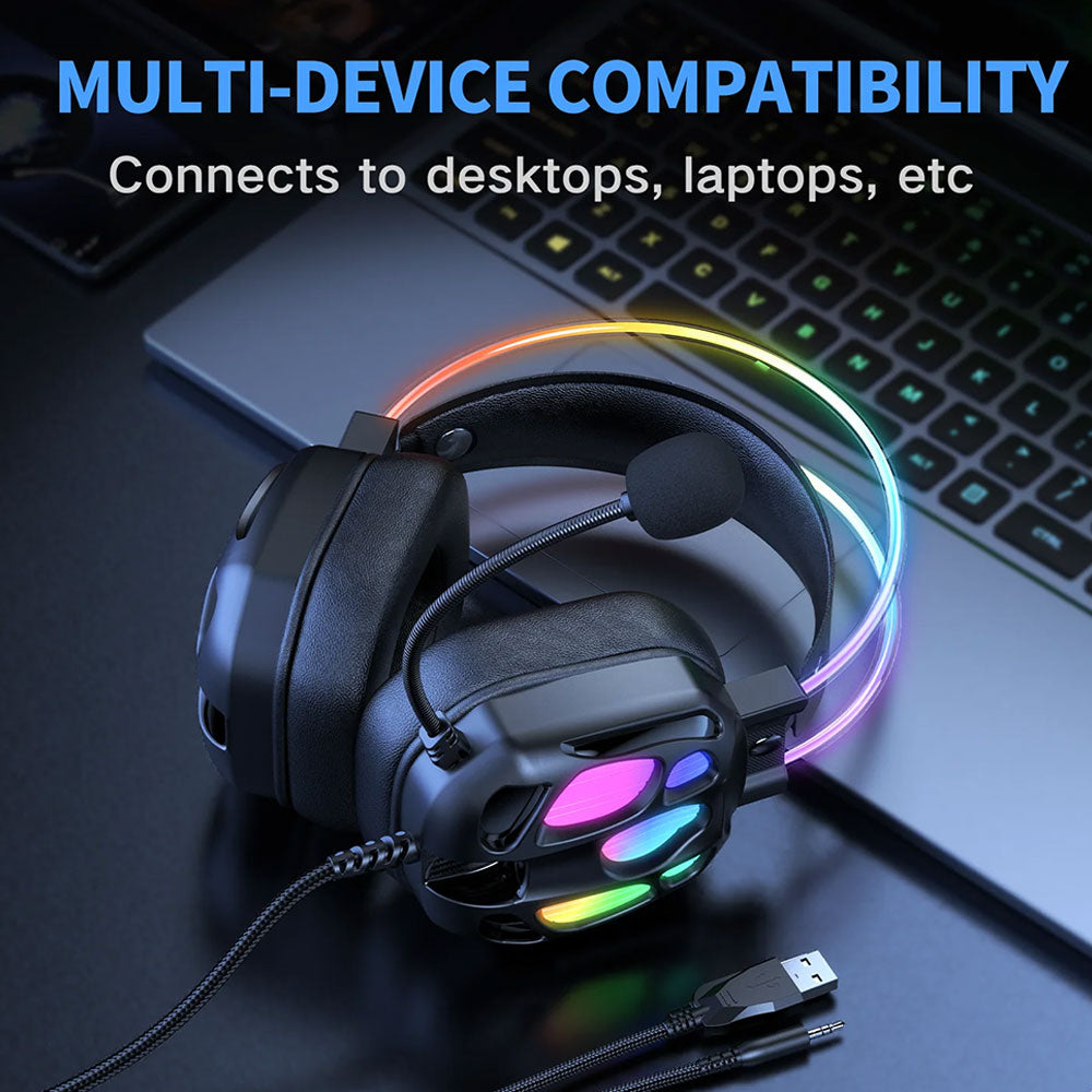 Onikuma X89 RGB Gaming Headset - Black