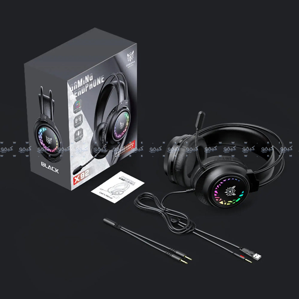 Onikuma X92 RGB Gaming Headset - Black