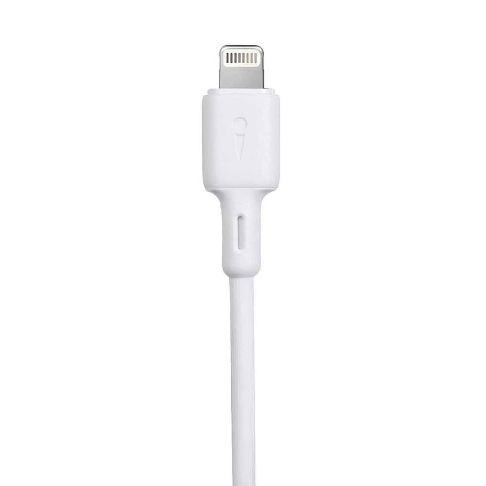 كابل شاحن موبايل اورايمو يو اس بي إلى لايتنينج بقوة 2.4 امبير شحن سريع 1 متر FastLine OCD-L53 - ابيض