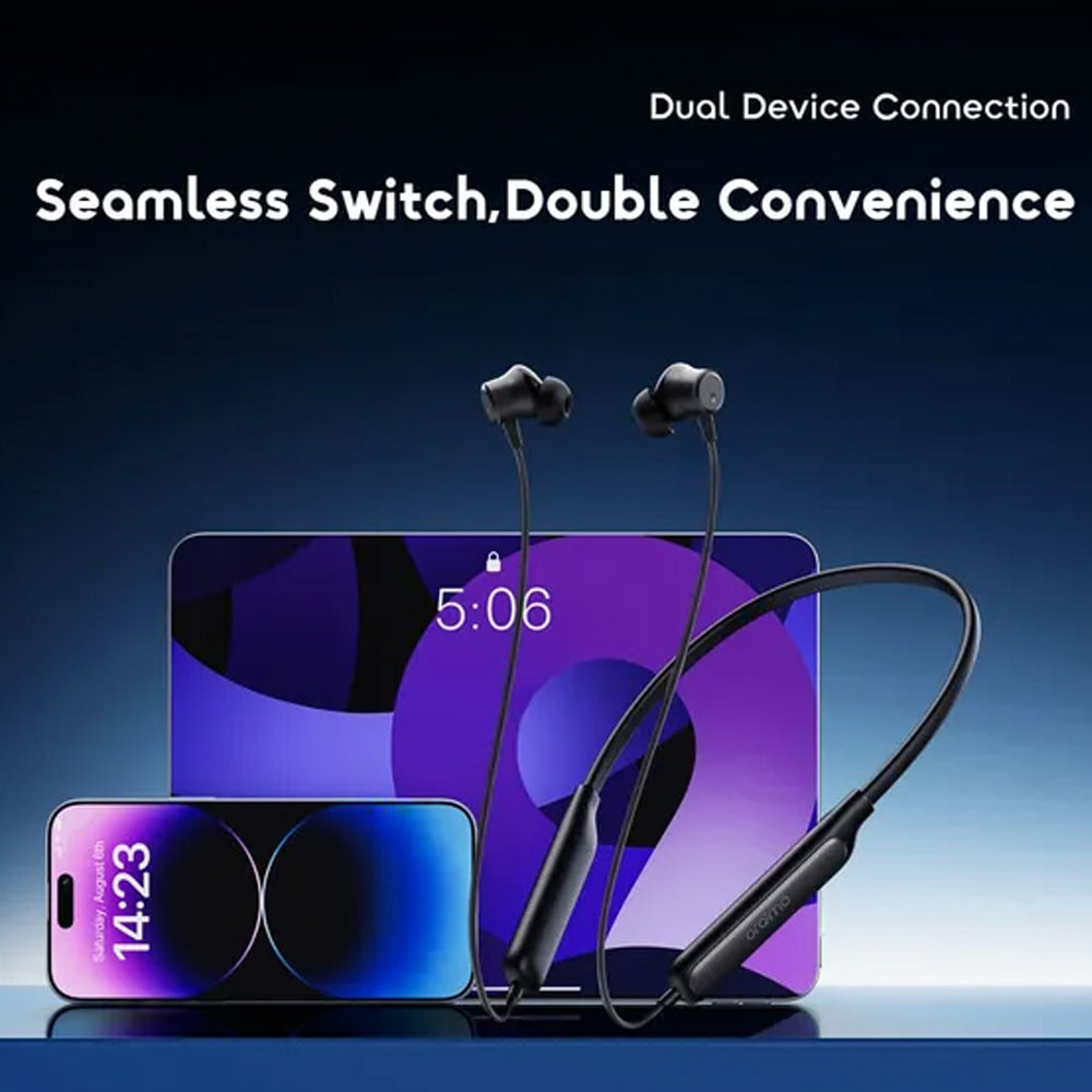 سماعة أذن لاسلكية اورايمو Necklace 5 OEB-611 Neckband - أسود