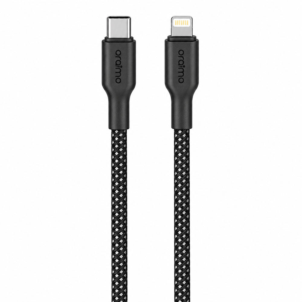 Oraimo OCD-152CL Type-C To Lightning Cable 3A 45W Fast Charging 1m - Black