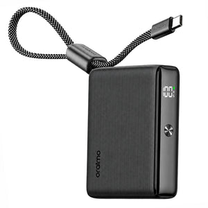 Oraimo PowerNova L21 OPB-7203C Power Bank USB + Type-C 30W Fast Charging 20000mAh Built-In Type-C Cable - Black