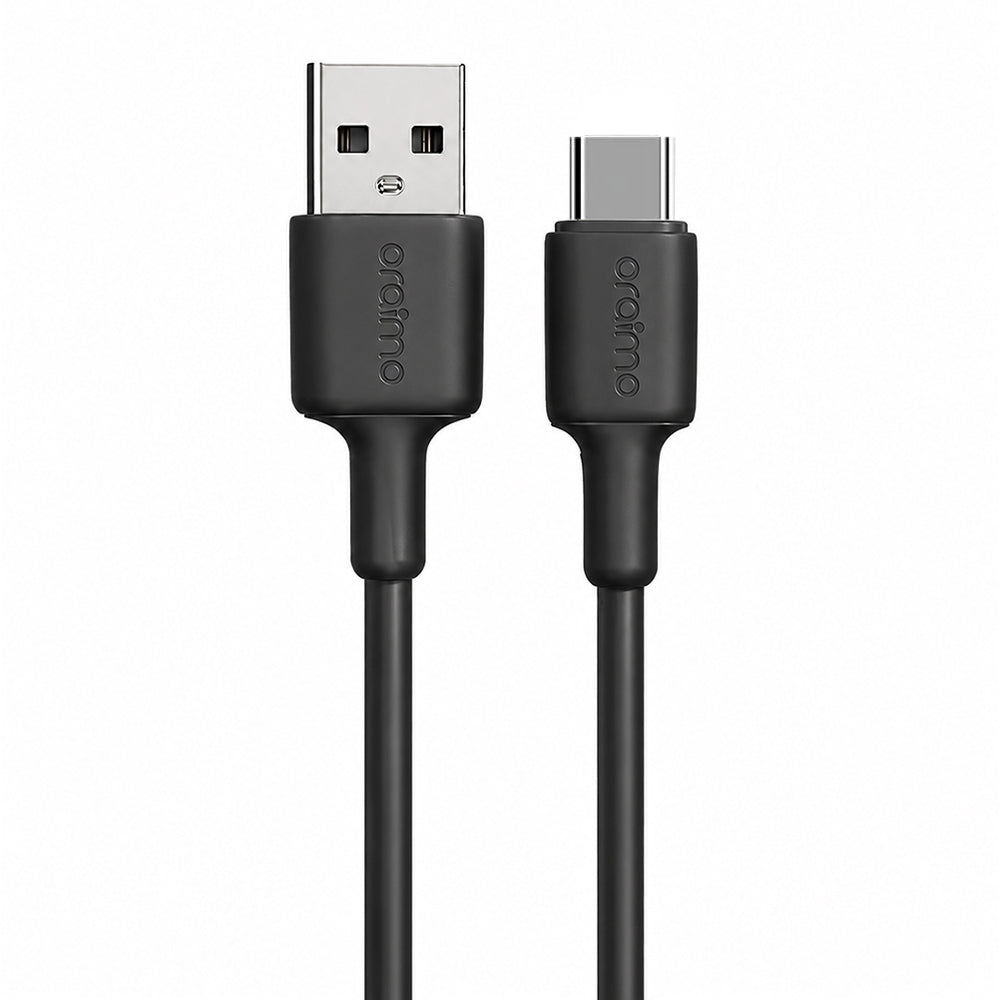 Oraimo RobustLine OCD-114C USB To Type-C Cable 2.4A 18W Fast Charging 1m - Black
