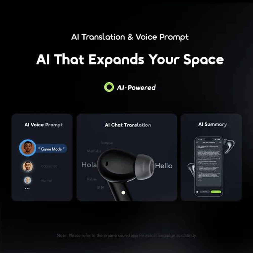 ايربادز اورايمو SpaceBuds 2 OTW-631 - رمادي داكن
